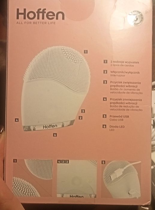 Soniczna szczoteczka do twarzy Hoffen,nowa