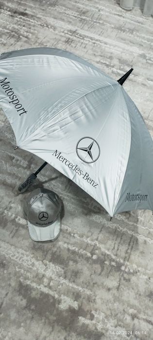 Mercedes (зонт+кепка) хороший подарок на праздник