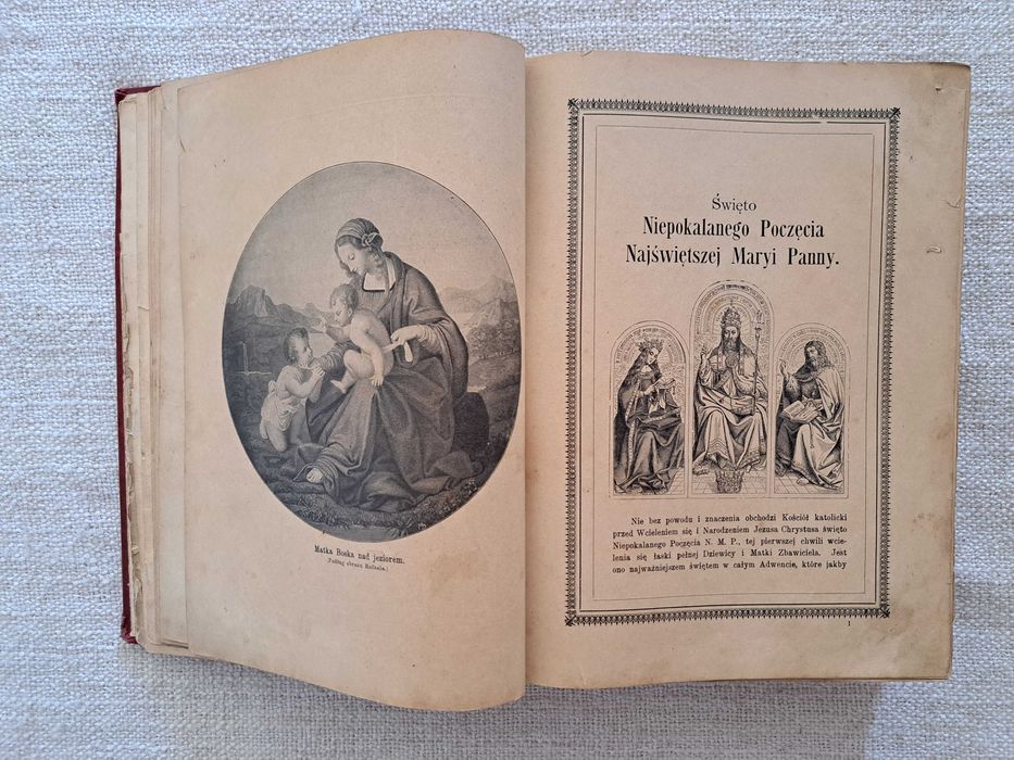 1901 rok. Obrazki Świąteczne Kościoła rzymsko-katolickiego.