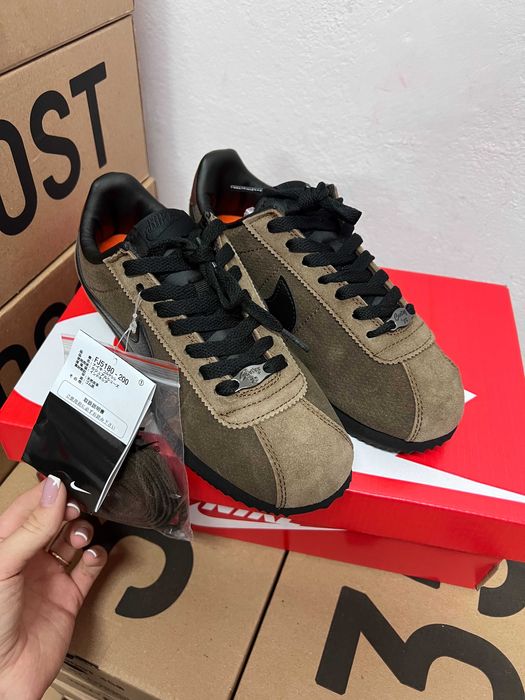 Женские кроссовки Nike Cortez brown&black v2 Premium. 36-41