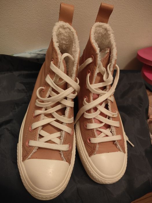 Tênis all star bota rosa