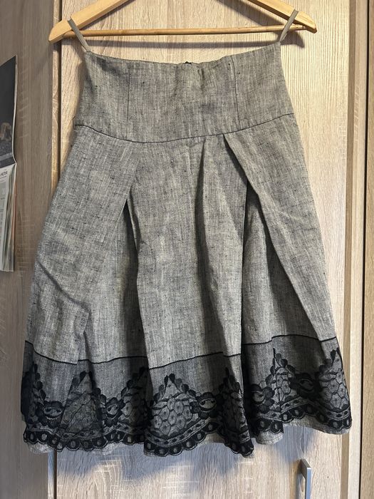 Piękna spódnica elegancka marka Echo 100% len