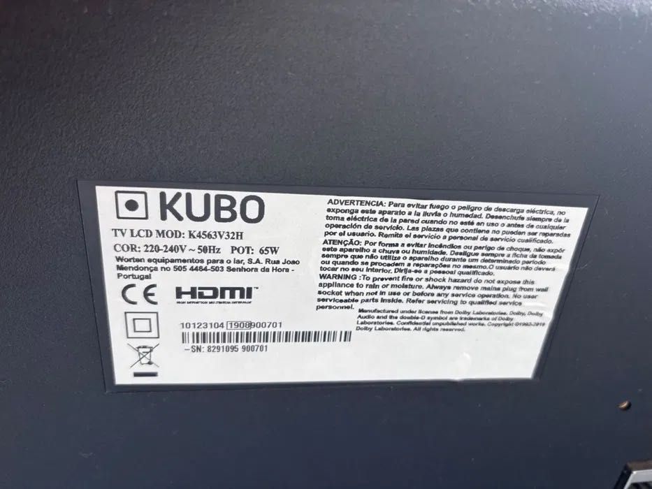 Tv Kubo 32 polegadas