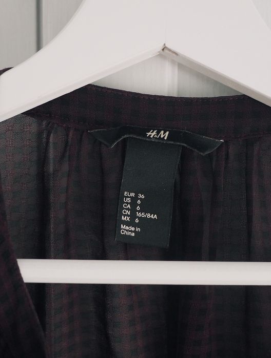 Koszula oversize mgiełka w kratkę