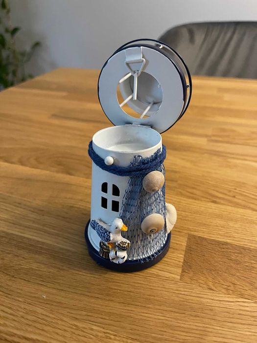 Świecznik tealight latarnia morska marynistyczny morski