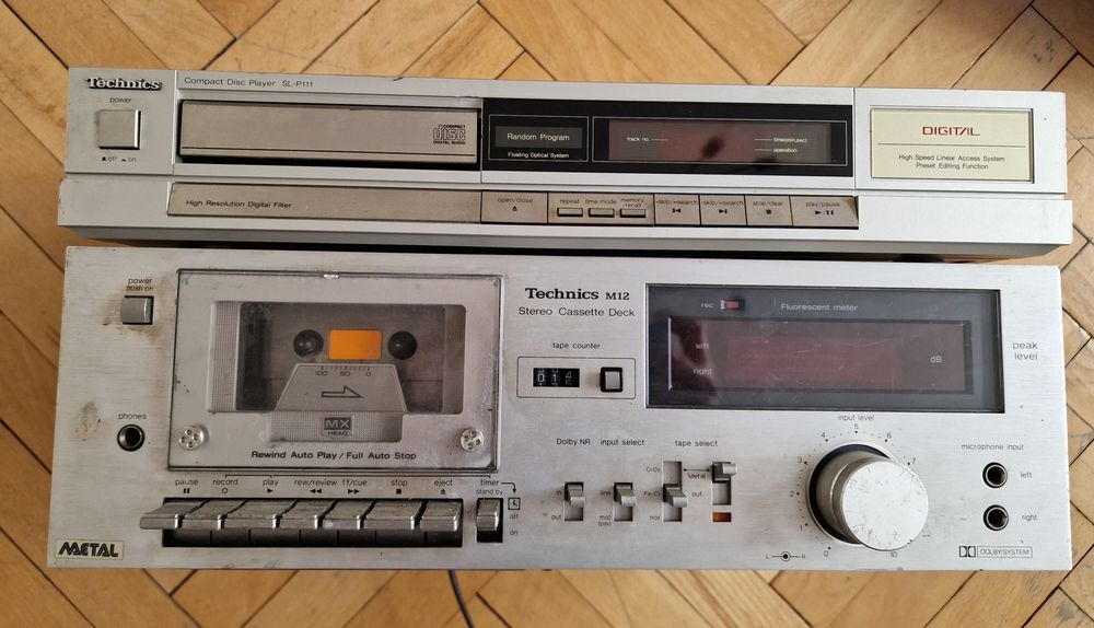 Technics CD SL P111 i Deck M12 uszkodzone