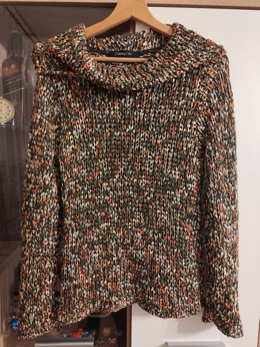 Kolorowy sweter golf Passport r. L/40