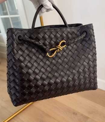 Torebka  Bottega Veneta Andiamo skóra naturalna brąz Premium