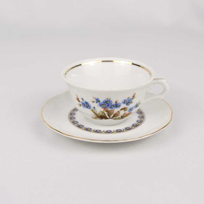 Chávena de café com pires em porcelana Vista Alegre