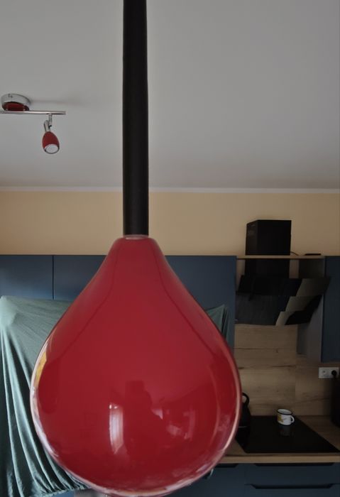 Lampa wisząca Azzardo Aga 3 czerwona
