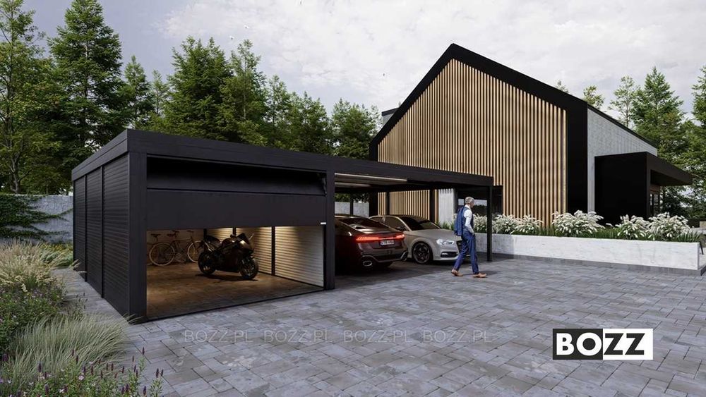 Carport, Wiata garażowa na 3 samochody