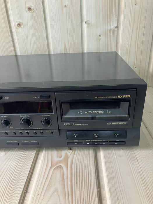 Magnetofon Technics RS-TR333, działa, świetna baza do odnowy