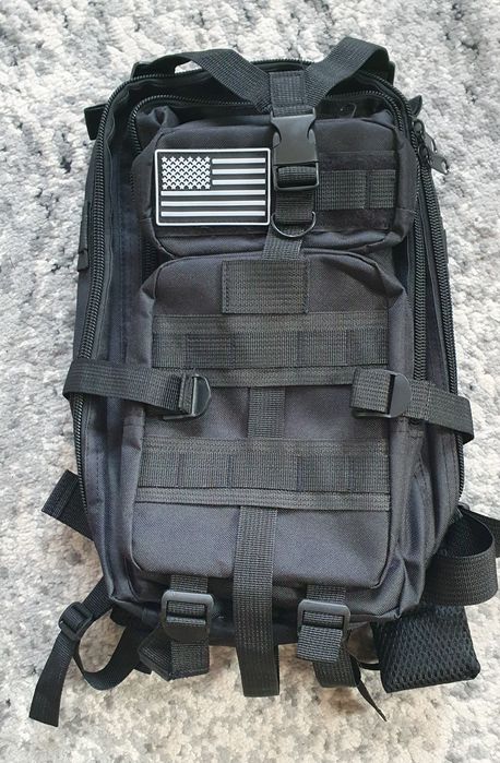 Plecak taktyczny khaki lub czarny 25l
