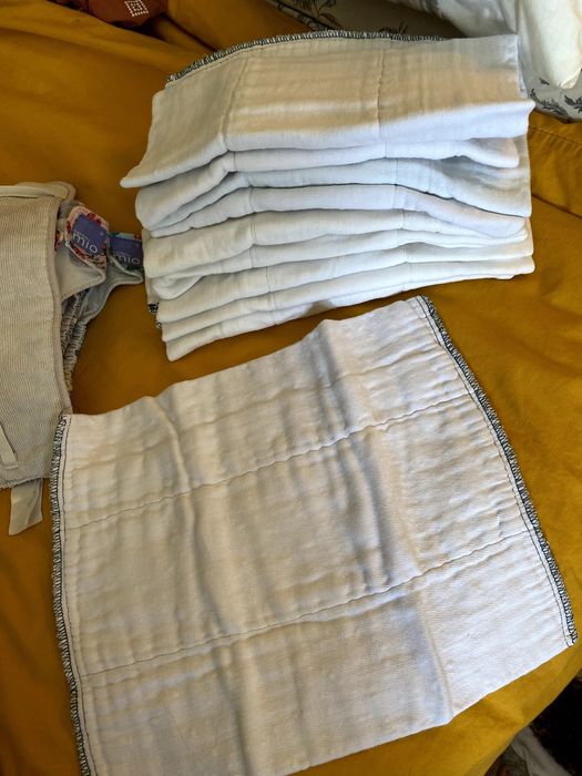 Mega Lote Fraldas de Pano Reutilizáveis (Bambino Mio, Petit Lulu, Elinfant) + Acessórios