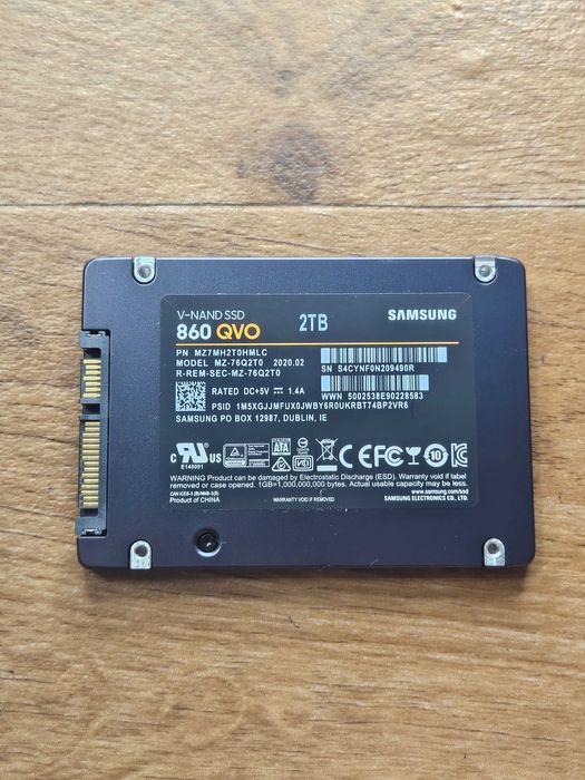 Samsung 860 qvo 2 tb 2000 gb гигабайт ssd диск 98% жизни идеал