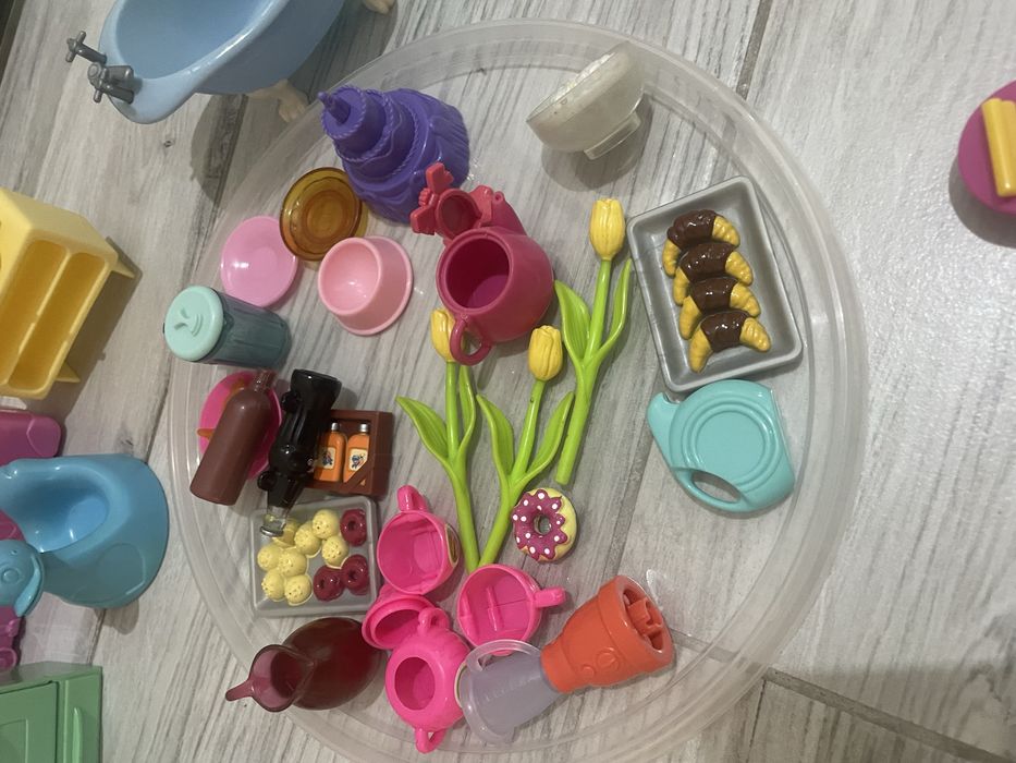 Mebelki dla lalek barbie zestaw