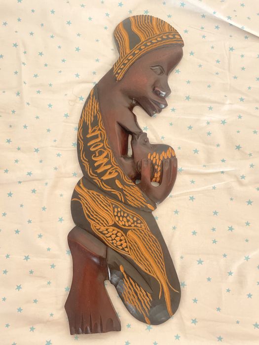 Artesanato angola em pau preto