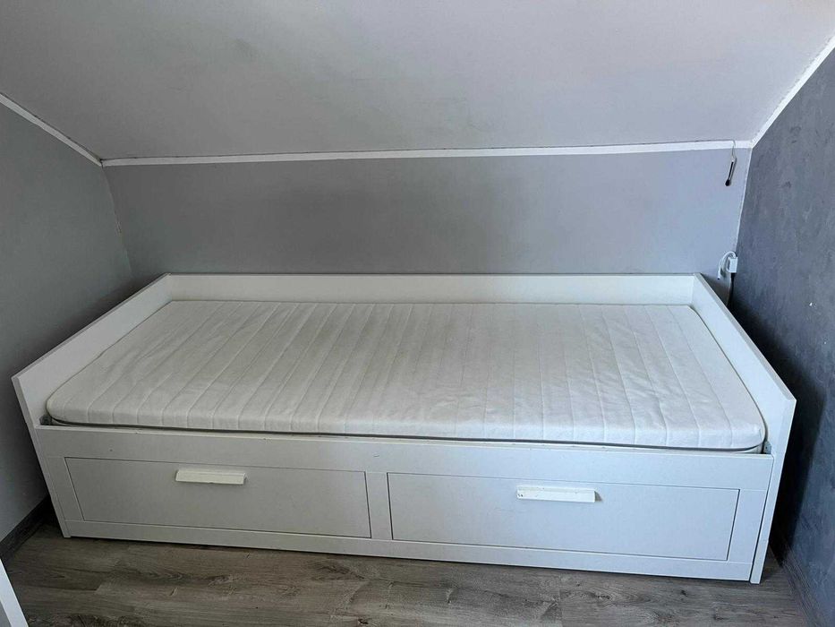 Sofa/Łózko rozkładana IKEA serii BRIMNES z 1 materacem