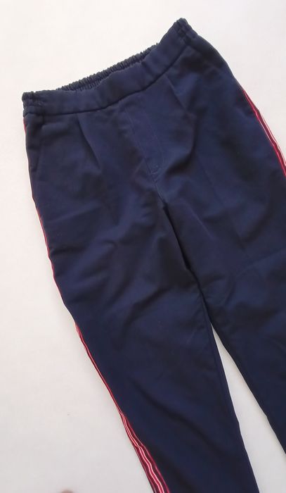 Pull&Bear spodnie granatowe w pasie gumka cygaretki 36