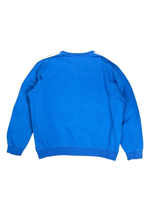 Adidas Originals bluza męska XL bez kaptura niebieska bawełna paski