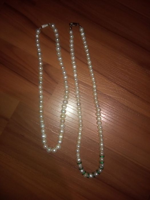 Бусы из натуральной речного жемчуга, нитка жемчуга