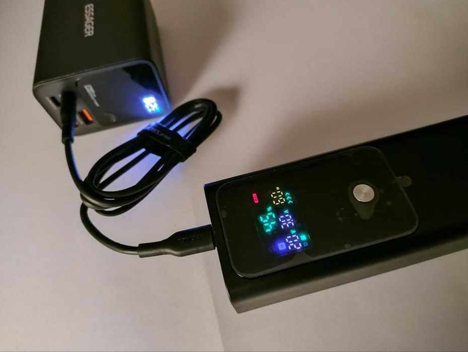 Потужний павербанк для ноутбука 100Вт 20000мАг швидка зарядка 100W PD3