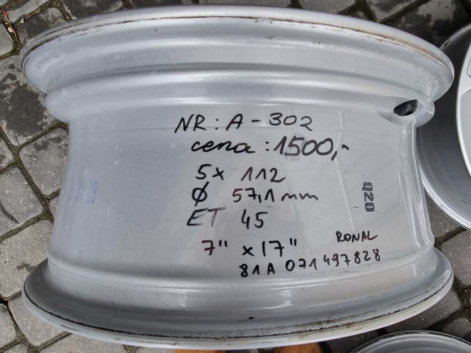 Sprz-Alufelgi 17" 5x112 Audi Q2 Q3 A4 A6