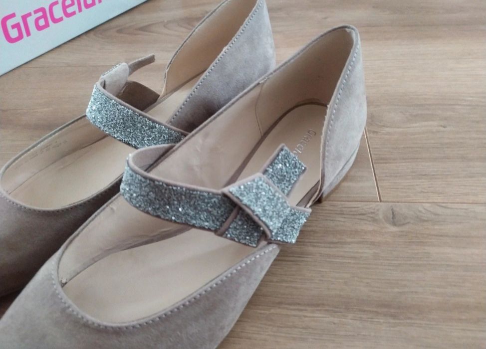Nowe baleriny eleganckie na lato r. 40