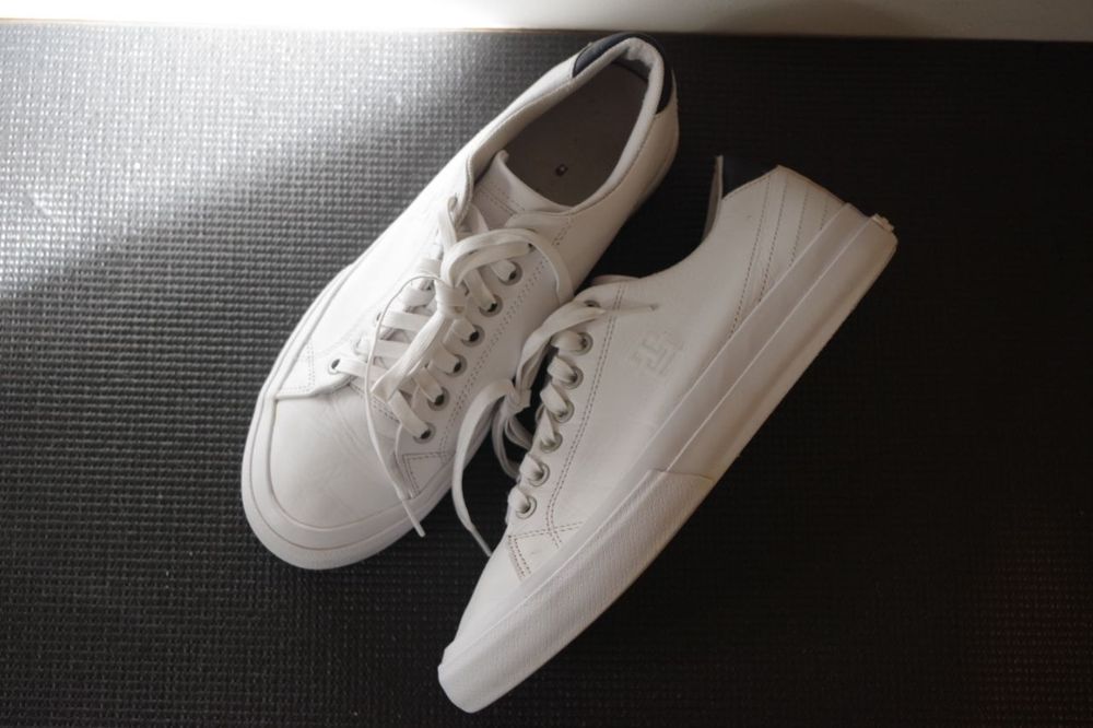 Trampki sneakersy tenisówki Tommy Hilfiger modern court skóra białe