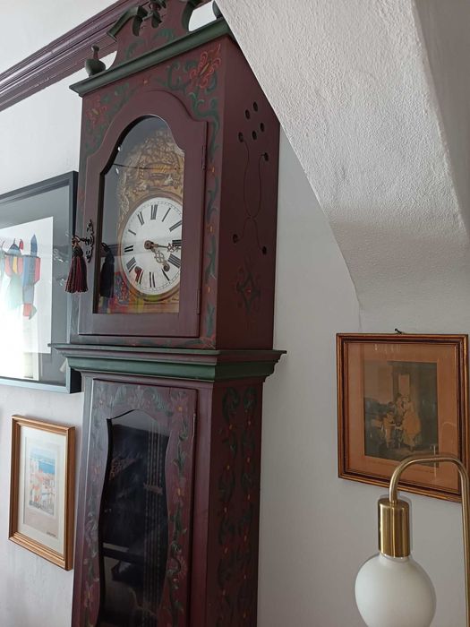 Relógio de Caixa Alta - Francês - A Funcionar e Completo - 245cm