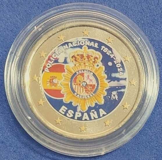 Moedas Euro coloridas de  2€