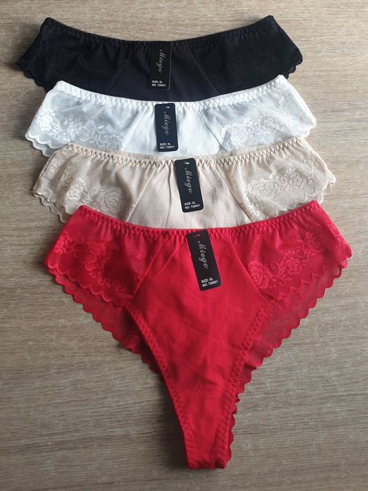 4×Damskie majtki stringi xl