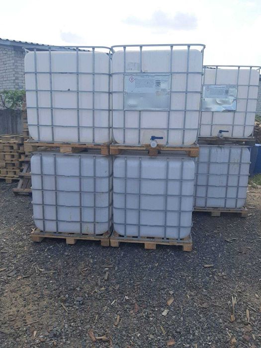 Кубическая ёмкость 1000 литров 1 куб еврокуб пластиковый в обрешётке