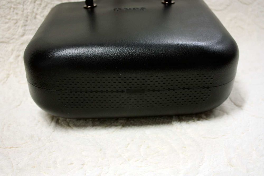 Torebka O bag standard Obag czarna org. naturalny dł czarne uchwyty