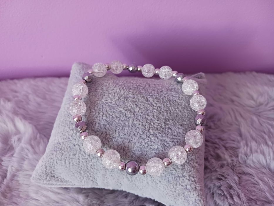 bransoletka kamienie kryształ górski