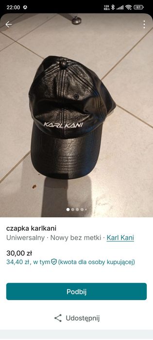Czapka  karlkani