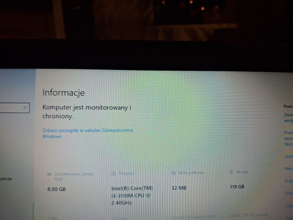 Laptop Hp 250 G1 dysk SSD torba