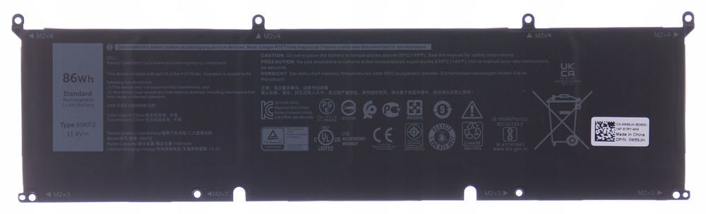 Bateria DELL Allienware M16 R1, M15 R3, M17 R3, M15 R4 MODEL: 69KF2