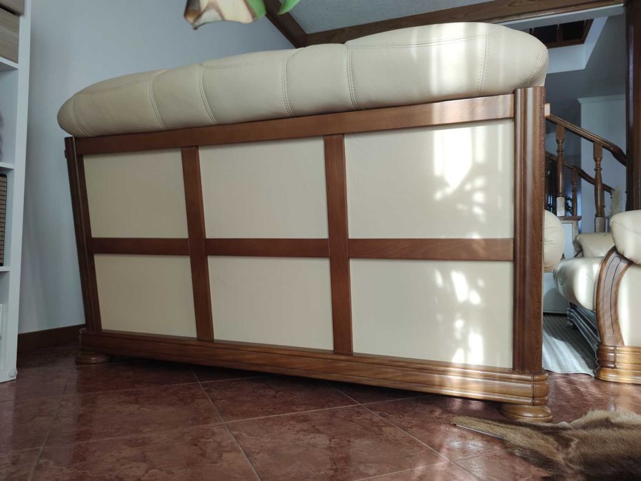 Sofás de sala em pele natural