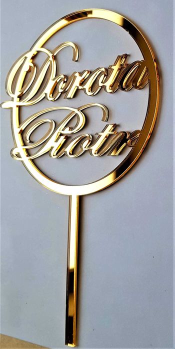 Topper personalizowany ślub