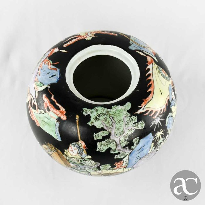 Pote de Gengibre, Família Negra, China, cenas de guerra, circa 1970