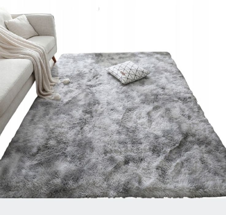 DYWAN PLUSZOWY DUŻY 120x170 różne kolory długi włos