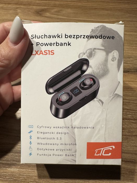 Słuchawki bezprzewodowe powerbank