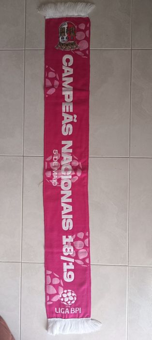 cachecol SCBraga cameao futebol femenino