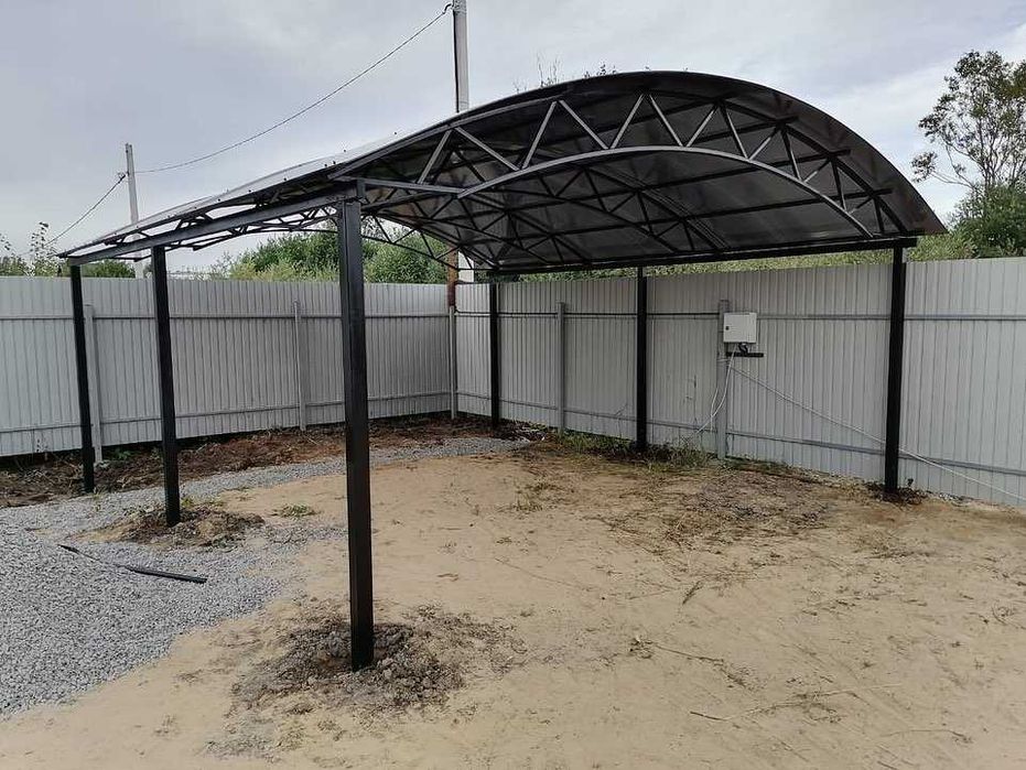 Навес Козырёк поликарбонат,профнастил /Лестница Терраса и Ограждение