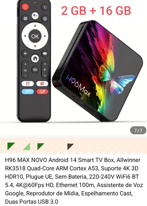 Box Android H96 Max