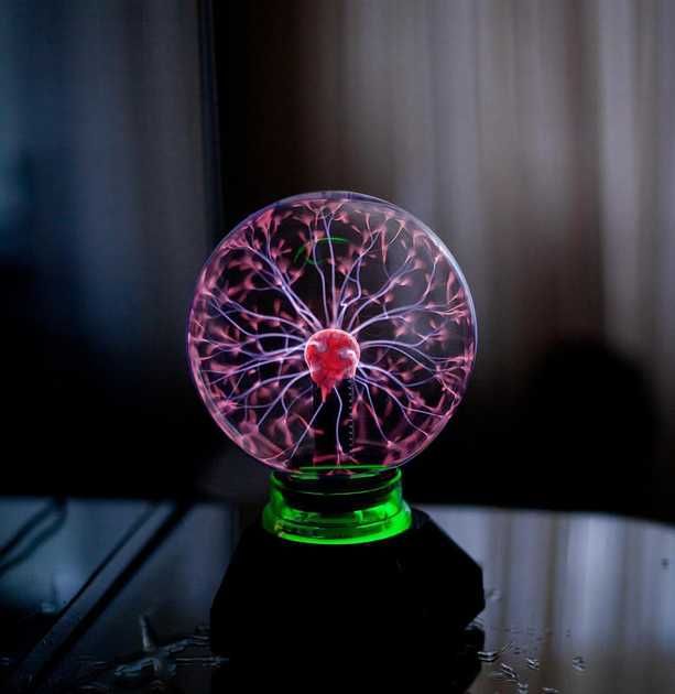 Плазменный шар Тесла Plasma Ball, електрична куля Блискавка Плазма