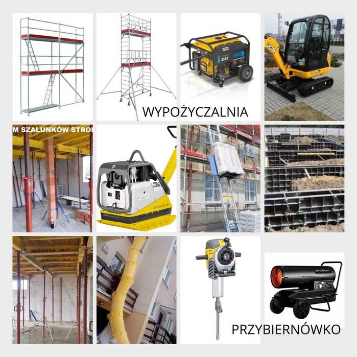 Stemple Podpory szalunki sztyce płyta