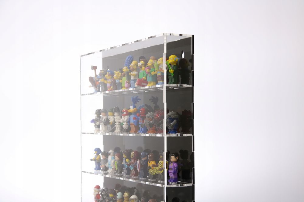 Duża Gablota Pojemnik Witryna Na 50 Lego Minifigurki Figurki