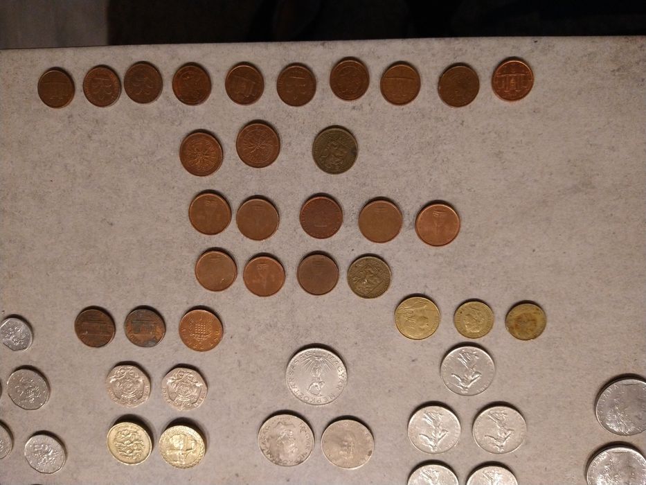 Monety zagraniczne różne lata kraje